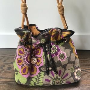 Spartina 449 Classic Drawstring Bag - Floral Linen
